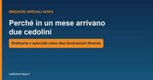 Copertina sulle emissioni speciali NoiPA e sul motivo per cui in un mese possono arrivare due cedolini