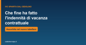 Copertina sull indennita di vacanza contrattuale sparita dal cedolino perche assorbita nel tabellare